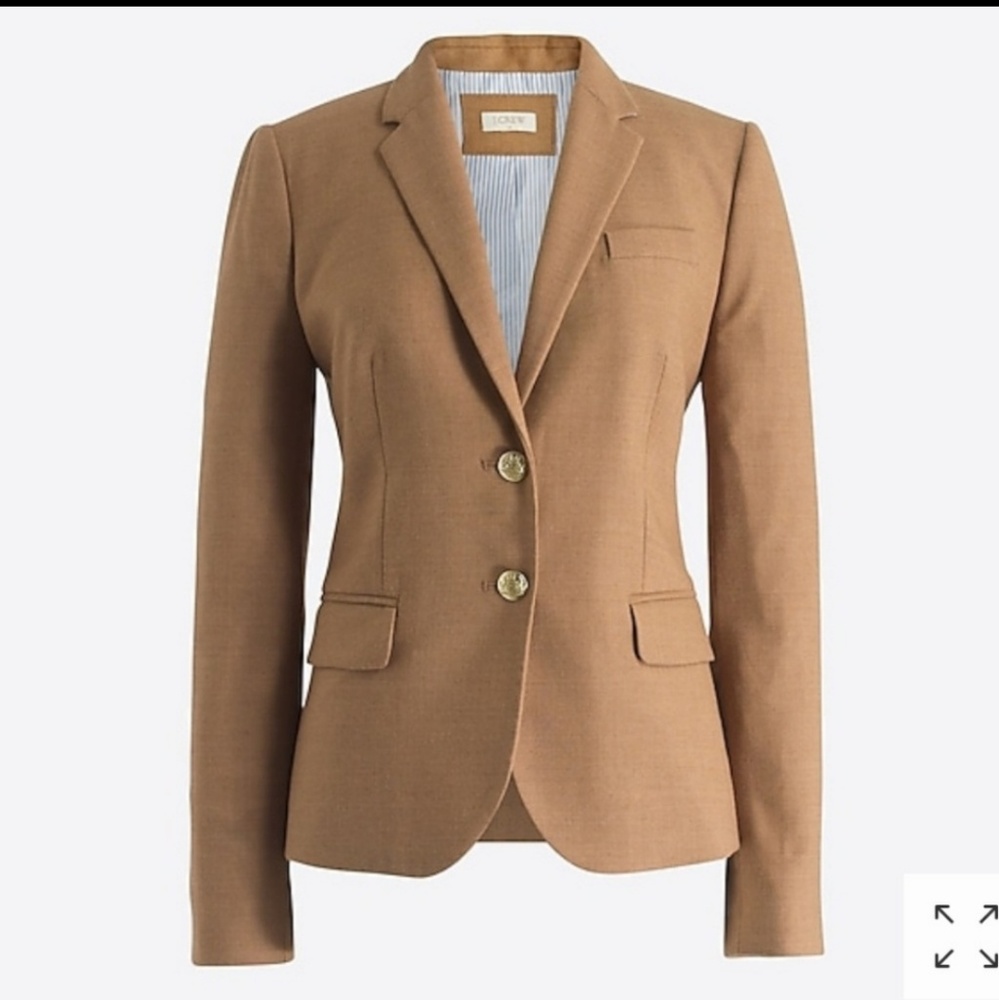 NWT J.Crew Schoolboy Blazer in Camel